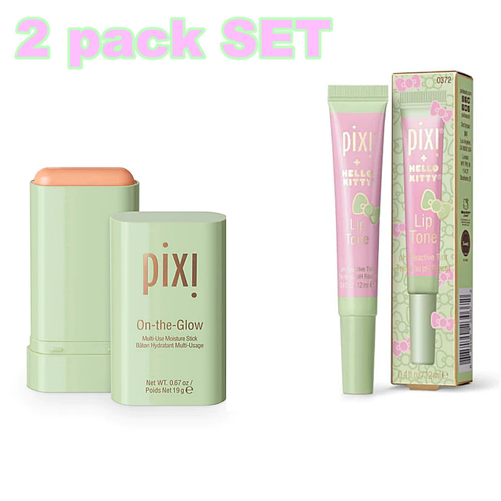 Pixi X Hello Kitty Lip Gloss & On-the-Glow Moisturizer Set